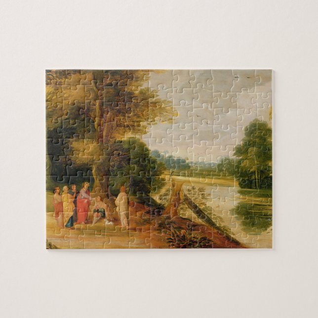 Christus, der den blinden Mann heilt Puzzle (Horizontal)