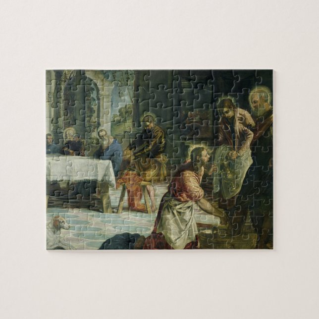 Christus, der die Füße der Schüler, c.1547 wäscht Puzzle (Horizontal)