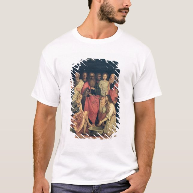 Christus, der die Füße der Schüler wäscht T-Shirt (Vorderseite)