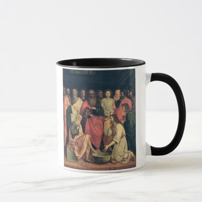 Christus, der die Füße der Schüler wäscht Tasse (Rechts)