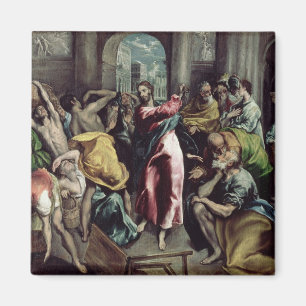 Christus, der die Händler aus dem Tempel treibt Magnet