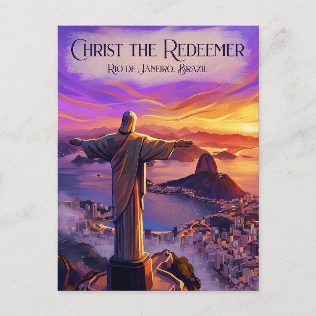 Christus der Erlöser Brasilien Postkarte (Vorderseite)