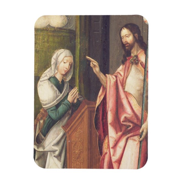 Christus der Erlöser, der eine Frau segnet (Tafel) Magnet (Vertikal)