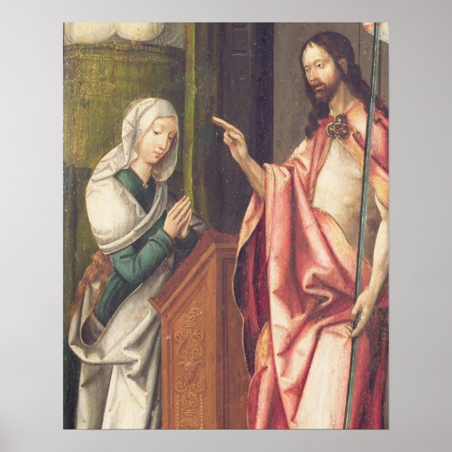 Christus der Erlöser, der eine Frau segnet (Tafel) Poster (Vorne)