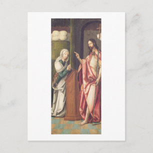 Christus der Erlöser, der eine Frau segnet (Tafel) Postkarte