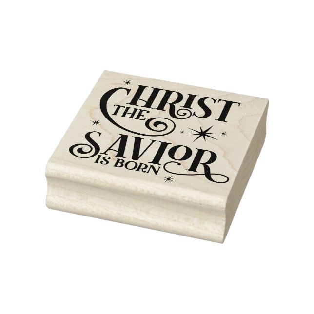 Christus der Erlöser ist Geboren Gummistempel (Stempel)