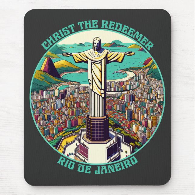 Christus der Erlöser, Rio de Janeiro Mousepad (Vorne)