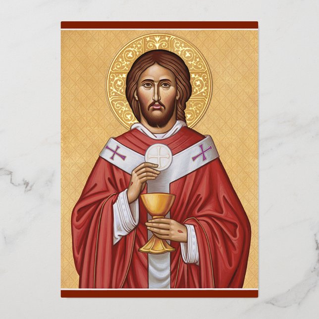 Christus der Hohepriester Folieneinladung (Vorderseite)