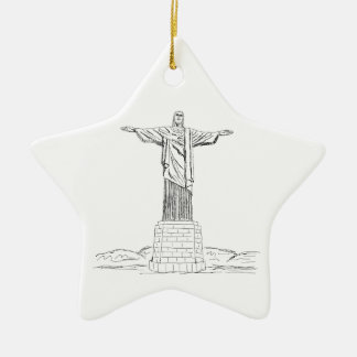 Christus der Redeemer Keramik Ornament