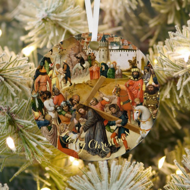 Christus, der Vintage Weihnachtsweihnachtsweihnach Ornament Aus Metall (InSitu)