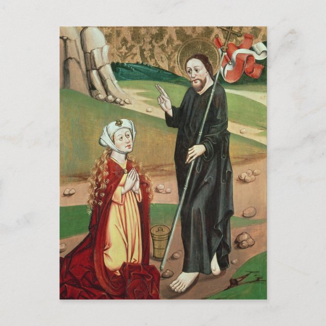 Christus erscheint Mary Magdalene Postkarte (Vorderseite)