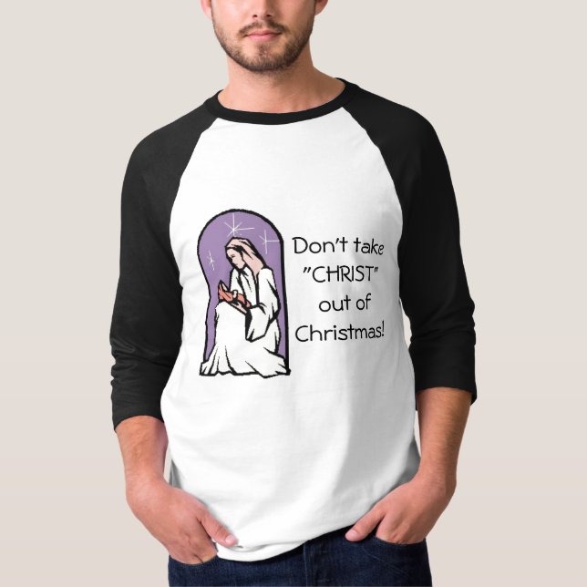 Christus, frohe Weihnachten T-Shirt (Vorderseite)