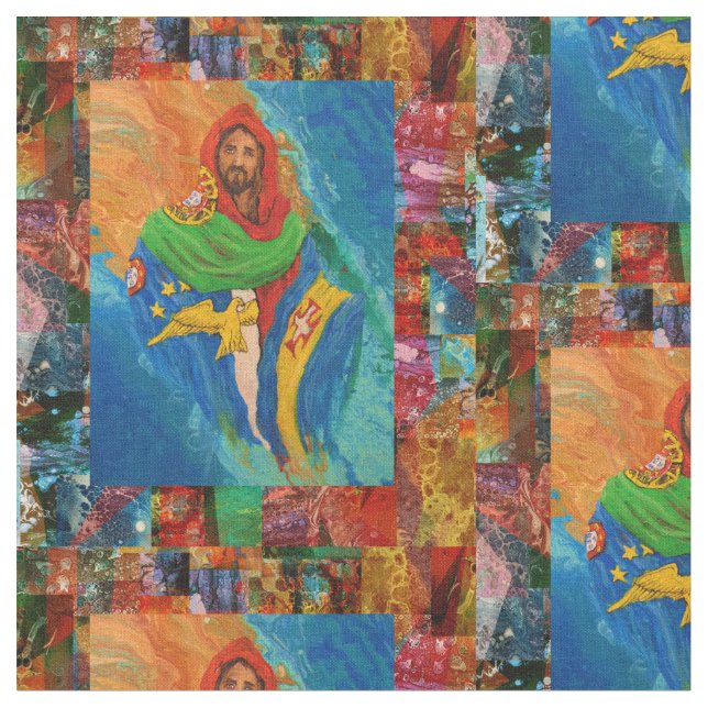 Christus für Portugal Stoff (Nahaufnahme)