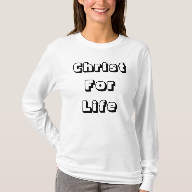 Christus für T - Shirt des Lebens (Vorderseite)