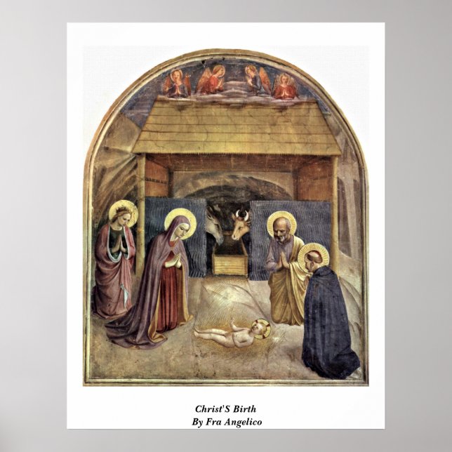 Christus Geburt durch Fra Angelico Poster (Vorne)