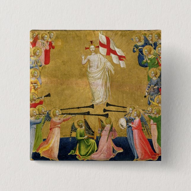 Christus glorifizierte im Gericht von Himmel, Button (Vorderseite)