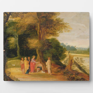 Christus Healing the Blind Man Fotoplatte