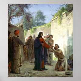 Christus Healing the Blind Man Poster
