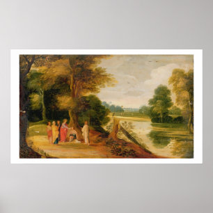 Christus Healing the Blind Man Poster