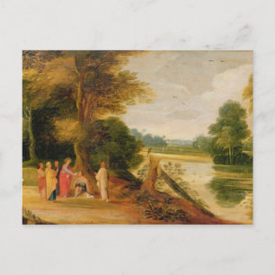 Christus Healing the Blind Man Postkarte