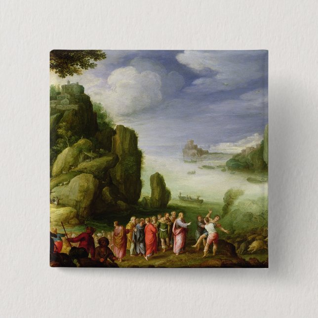 Christus-Heilenbesessen von Gerasa, 1608 Button (Vorderseite)