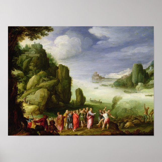 Christus heilt den Gerasasegenen, 1608 Poster (Vorne)