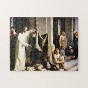 Christus heilt den Kranken in Bethesda von Carl Bl Puzzle