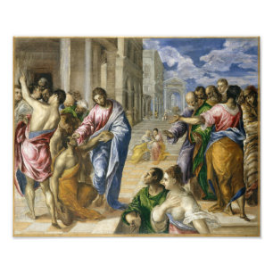 Christus heilt einen Blinden   El Greco   Fotodruck