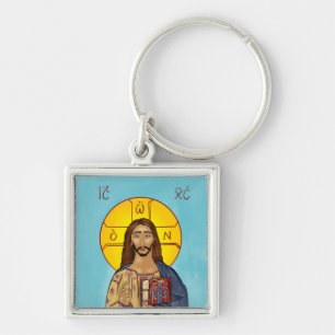 Christus-Ikonen-Schlüsselanhänger 2 Schlüsselanhänger