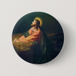 Christus im Garten der gethsemanischen Malerei Button