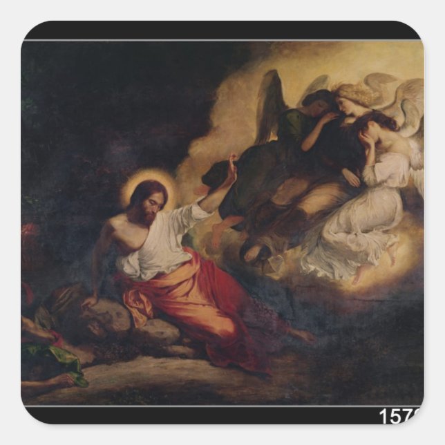 Christus im Garten der Oliven, 1827 Quadratischer Aufkleber (Vorderseite)