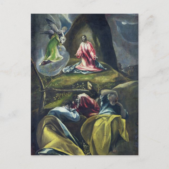 Christus im Garten des Lebens Postkarte (Vorderseite)