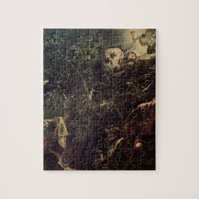 Christus im Garten von Gethsemane 2 Puzzle (Vertikal)
