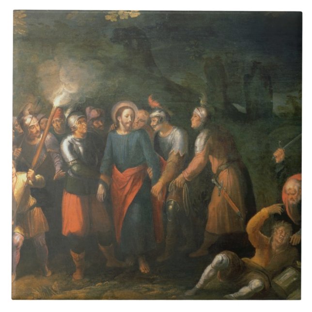 Christus im Garten von Gethsemane Fliese (Vorderseite)