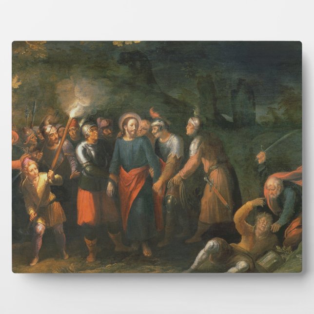 Christus im Garten von Gethsemane Fotoplatte (Vorderseite)