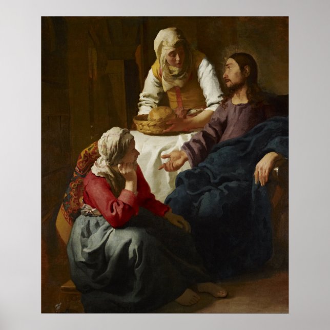 Christus im Haus von Martha & Mary Poster (Vorne)
