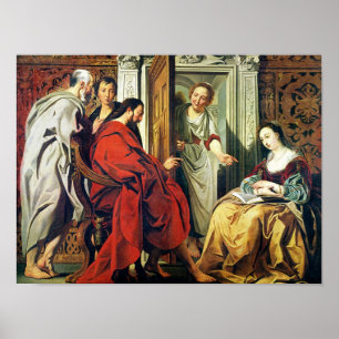 Christus im Haus von Martha und Maria von Bethany Poster