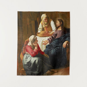 Christus im Haus von Martha und Maria Wandteppich