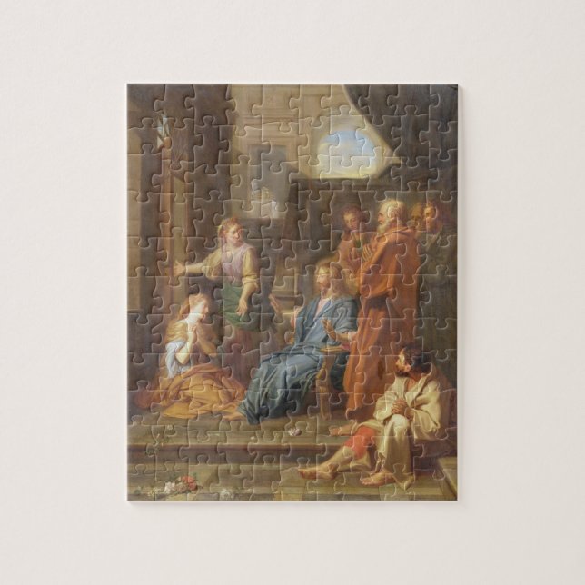 Christus im Haus von Martha und von Mary Puzzle (Vertikal)