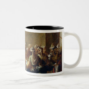 Christus im Haus von Simon der Pharisee, 1660 Zweifarbige Tasse