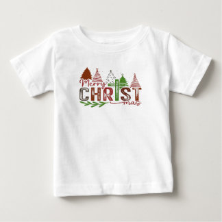 Christus im Mittelpunkt von Weihnachten Baby T-shirt
