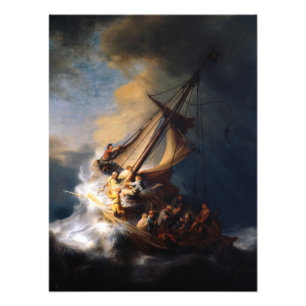 Christus im Sturm am Meer von Galiläa Fotodruck