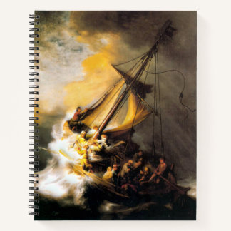 Christus im Sturm am Meer von Galiläa- Rembrandt Notizbuch