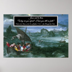 Christus im Sturm Poster