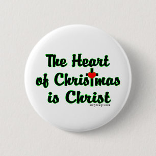 Christus im Weihnachten Button