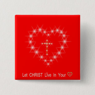 Christus in deinem Herzen Button