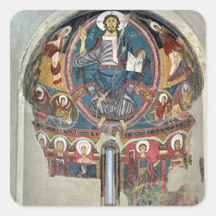 Christus in der Herrschaft 2 Quadratischer Aufkleber