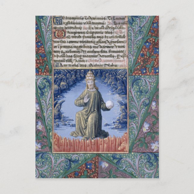 Christus in der Majestät Postkarte (Vorderseite)