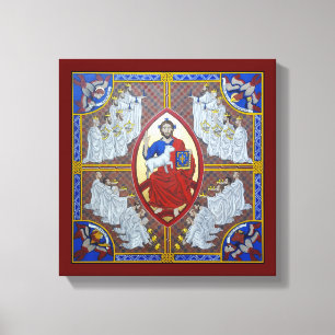 Christus in der Majestät und die 24 Ältesten Leinwanddruck