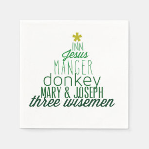 Christus in der Weihnachtsserviette Serviette